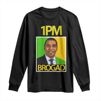 1PM BROGAD JLP Supporter Andrew Holness Long Sleeve Shirt Jamaica Labor Party Politics - Wonder Print Shop