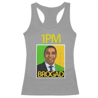 1PM BROGAD JLP Supporter Andrew Holness Racerback Tank Top Jamaica Labor Party Politics - Wonder Print Shop
