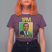 1PM BROGAD JLP Supporter Andrew Holness T Shirt For Women Jamaica Labor Party Politics - Wonder Print Shop