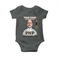 Mark Golding PNP Supporter Baby Onesie Time Come for a Better Life Jamaica Politics People's National Party - Wonder Print Shop