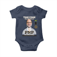 Mark Golding PNP Supporter Baby Onesie Time Come for a Better Life Jamaica Politics People's National Party - Wonder Print Shop