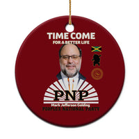 Mark Golding PNP Supporter Ceramic Ornament Time Come for a Better Life Jamaica Politics People's National Party - Wonder Print Shop