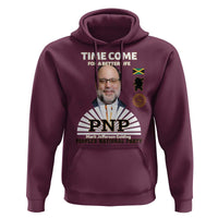 Mark Golding PNP Supporter Hoodie Time Come for a Better Life Jamaica Politics People's National Party - Wonder Print Shop