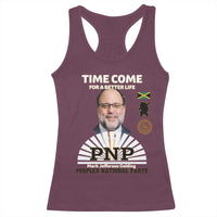 Mark Golding PNP Supporter Racerback Tank Top Time Come for a Better Life Jamaica Politics People's National Party - Wonder Print Shop
