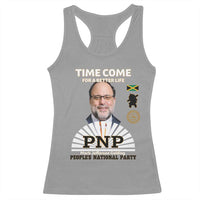 Mark Golding PNP Supporter Racerback Tank Top Time Come for a Better Life Jamaica Politics People's National Party - Wonder Print Shop