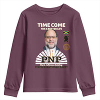 Mark Golding PNP Supporter Youth Sweatshirt Time Come for a Better Life Jamaica Politics People's National Party - Wonder Print Shop