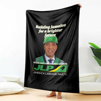 Dr Most Hon Andrew Holness JLP Supporter Throw Blanket Building Jamaica for a Brighter Future Jamaica Labor Party Politics - Wonder Print Shop