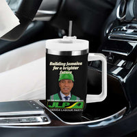 Dr Most Hon Andrew Holness JLP Supporter Tumbler With Handle Building Jamaica for a Brighter Future Jamaica Labor Party Politics - Wonder Print Shop