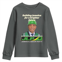 Dr Most Hon Andrew Holness JLP Supporter Youth Sweatshirt Building Jamaica for a Brighter Future Jamaica Labor Party Politics - Wonder Print Shop