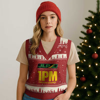 1PM Andrew Holness V-Neck Knit Sweater Vest Support JLP Jamaica Labour Party - Wonder Print Shop