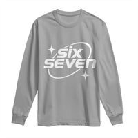 Funny Six Seven Long Sleeve Shirt Cool 67 Meme Y2K Gen Alpha Slang - Wonder Print Shop