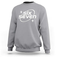 Funny Six Seven Sweatshirt Cool 67 Meme Y2K Gen Alpha Slang - Wonder Print Shop