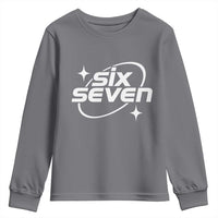 Funny Six Seven Youth Sweatshirt Cool 67 Meme Y2K Gen Alpha Slang - Wonder Print Shop