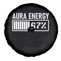 Funny Aura Energy at 67 Spare Tire Cover Six Seven Viral Meme 6 7 Gen Alpha Slang - Wonder Print Shop