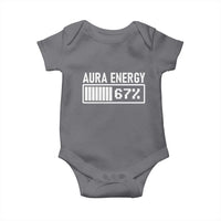 Funny Aura Energy at 67 Baby Onesie Six Seven Viral Meme 6 7 Gen Alpha Slang - Wonder Print Shop