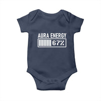 Funny Aura Energy at 67 Baby Onesie Six Seven Viral Meme 6 7 Gen Alpha Slang - Wonder Print Shop
