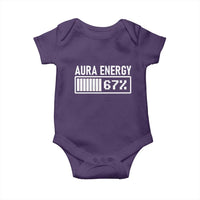 Funny Aura Energy at 67 Baby Onesie Six Seven Viral Meme 6 7 Gen Alpha Slang - Wonder Print Shop