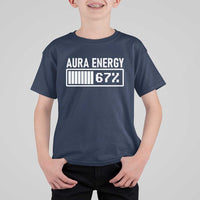 Funny Aura Energy at 67 T Shirt For Kid Six Seven Viral Meme 6 7 Gen Alpha Slang - Wonder Print Shop