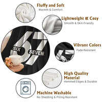 Funny Six Seven 67 Meme Throw Blanket Bold Graphic - Wonder Print Shop