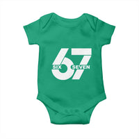 Funny Six Seven 67 Meme Baby Onesie Bold Graphic - Wonder Print Shop