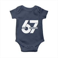 Funny Six Seven 67 Meme Baby Onesie Bold Graphic - Wonder Print Shop