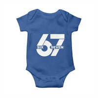 Funny Six Seven 67 Meme Baby Onesie Bold Graphic - Wonder Print Shop
