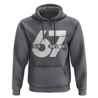 Funny Six Seven 67 Meme Hoodie Bold Graphic - Wonder Print Shop