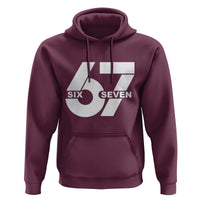 Funny Six Seven 67 Meme Hoodie Bold Graphic - Wonder Print Shop