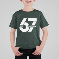 Funny Six Seven 67 Meme T Shirt For Kid Bold Graphic - Wonder Print Shop