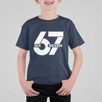 Funny Six Seven 67 Meme T Shirt For Kid Bold Graphic - Wonder Print Shop