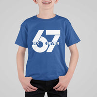 Funny Six Seven 67 Meme T Shirt For Kid Bold Graphic - Wonder Print Shop