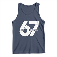 Funny Six Seven 67 Meme Tank Top Bold Graphic - Wonder Print Shop