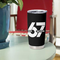 Funny Six Seven 67 Meme Tumbler Cup Bold Graphic - Wonder Print Shop