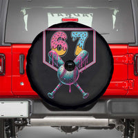 Funny Six Seven Baseball Drip Spare Tire Cover Number 67 Meme Drippy Bats - Wonder Print Shop
