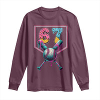 Funny Six Seven Baseball Drip Long Sleeve Shirt Number 67 Meme Drippy Bats - Wonder Print Shop