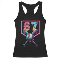 Funny Six Seven Baseball Drip Racerback Tank Top Number 67 Meme Drippy Bats - Wonder Print Shop