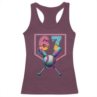 Funny Six Seven Baseball Drip Racerback Tank Top Number 67 Meme Drippy Bats - Wonder Print Shop