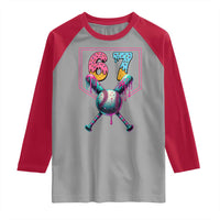 Funny Six Seven Baseball Drip Raglan Shirt Number 67 Meme Drippy Bats - Wonder Print Shop