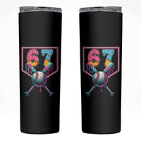 Funny Six Seven Baseball Drip Skinny Tumbler Number 67 Meme Drippy Bats - Wonder Print Shop