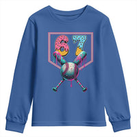 Funny Six Seven Baseball Drip Youth Sweatshirt Number 67 Meme Drippy Bats - Wonder Print Shop