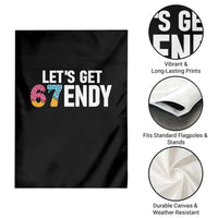 Funny Six Seven 67 Garden Flag Lets Get Sendy 6 7 Meme Icecream - Wonder Print Shop