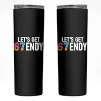 Funny Six Seven 67 Skinny Tumbler Lets Get Sendy 6 7 Meme Icecream - Wonder Print Shop