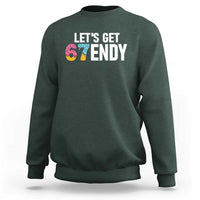Funny Six Seven 67 Sweatshirt Lets Get Sendy 6 7 Meme Icecream - Wonder Print Shop