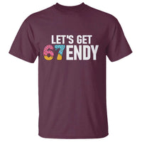 Funny Six Seven 67 T Shirt Lets Get Sendy 6 7 Meme Icecream - Wonder Print Shop