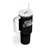 Funny Six Seven 67 Tumbler With Handle Lets Get Sendy 6 7 Meme Icecream - Wonder Print Shop