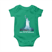 Statue of Liberty Ghost Baby Onesie Are We Great Yet Cause I Just Feel Embarrased - Wonder Print Shop