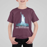 Statue of Liberty Ghost T Shirt For Kid Are We Great Yet Cause I Just Feel Embarrased - Wonder Print Shop