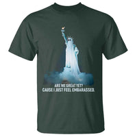 Statue of Liberty Ghost T Shirt Are We Great Yet Cause I Just Feel Embarrased - Wonder Print Shop