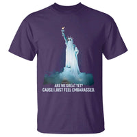 Statue of Liberty Ghost T Shirt Are We Great Yet Cause I Just Feel Embarrased - Wonder Print Shop