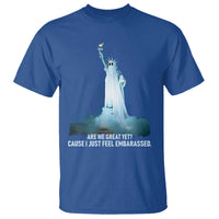 Statue of Liberty Ghost T Shirt Are We Great Yet Cause I Just Feel Embarrased - Wonder Print Shop